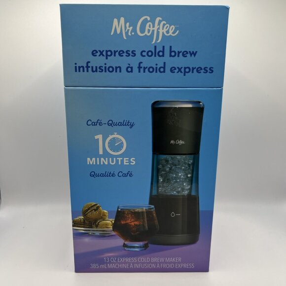 Mr. Coffee Express Cold Brew 10 Minutes Detachable Carafe USB Chargeable New - Picture 1 of 5